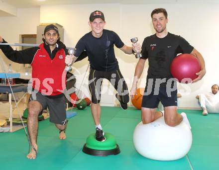 Eishockey, Schispringen, Radsport. Training, Reha in der Privatklinik Maria Hilf. Andy Chiodo (KAC), Thomas Morgenstern, Bernhard Eisel. KLagenfurt, am 23.12.2010.
Foto: Kuess
---
pressefotos, pressefotografie, kuess, qs, qspictures, sport, bild, bilder, bilddatenbank