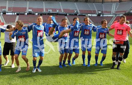 Fussball Regionalliga. SAK gegen GAK. Jubel (GAK), Klagenfurt, am 7.5.2011.
Foto: Kuess
---
pressefotos, pressefotografie, kuess, qs, qspictures, sport, bild, bilder, bilddatenbank