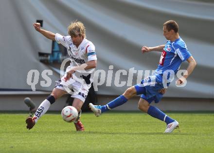 Fussball Regionalliga. SAK gegen GAK. Christian Kraiger (SAK), Mario Pollhammer (GAK), Klagenfurt, am 7.5.2011.
Foto: Kuess
---
pressefotos, pressefotografie, kuess, qs, qspictures, sport, bild, bilder, bilddatenbank