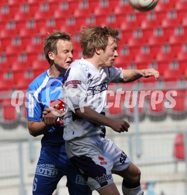 Fussball Regionalliga. SAK gegen GAK. Christian Samitsch (SAK), Rene Raudner (GAK), Klagenfurt, am 7.5.2011.
Foto: Kuess
---
pressefotos, pressefotografie, kuess, qs, qspictures, sport, bild, bilder, bilddatenbank