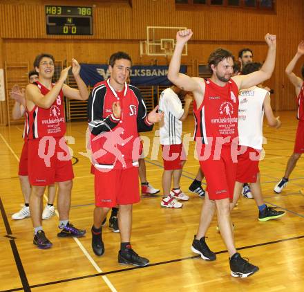 Basketball Kaerntner Liga. WSG Radenthein gegen KOS Klagenfurt/Celovec. Jubel (Radenthein). Radenthein, am 7.5.2011.
Foto: Kuess 
---
pressefotos, pressefotografie, kuess, qs, qspictures, sport, bild, bilder, bilddatenbank