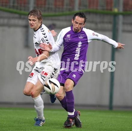 Fussball Regionalliga. SG SK Austria Klagenfurt gegen Feldkirchen SV. Matthias Dollinger (Klagenfurt), Martin Hinteregger (Feldkirchen). Klagenfurt, am 29.4.2011.
Foto: Kuess
---
pressefotos, pressefotografie, kuess, qs, qspictures, sport, bild, bilder, bilddatenbank