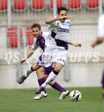 Fussball. Regionalliga. SK Austria Klagenfurt gegen SAK. Kai Schoppitsch, (Klagenfurt), Thomas Riedl (SAK). Klagenfurt, 13.5.2011.
Foto: Kuess
---
pressefotos, pressefotografie, kuess, qs, qspictures, sport, bild, bilder, bilddatenbank