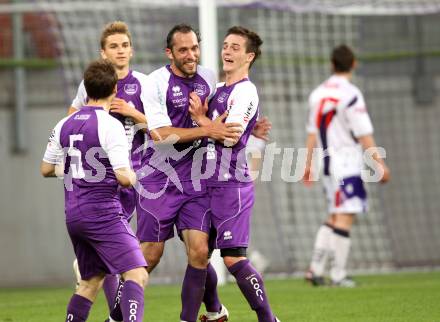 Fussball. Regionalliga. SK Austria Klagenfurt gegen SAK. Torjubel Austria. Klagenfurt, 13.5.2011.
Foto: Kuess
---
pressefotos, pressefotografie, kuess, qs, qspictures, sport, bild, bilder, bilddatenbank