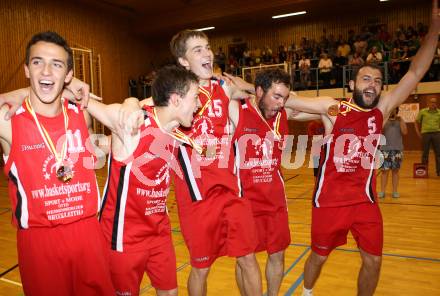 Basketball Kaerntner Liga. WSG Radenthein gegen KOS Klagenfurt/Celovec. Jubel (Radenthein). Radenthein, am 14.5.2011.
Foto: Kuess
---
pressefotos, pressefotografie, kuess, qs, qspictures, sport, bild, bilder, bilddatenbank