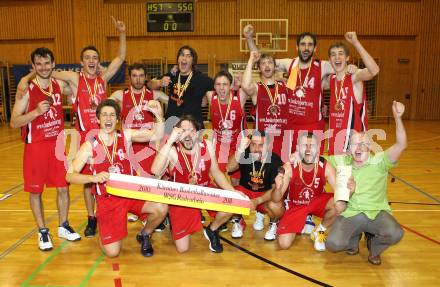 Basketball Kaerntner Liga. WSG Radenthein gegen KOS Klagenfurt/Celovec. Jubel (Radenthein). Radenthein, am 14.5.2011.
Foto: Kuess
---
pressefotos, pressefotografie, kuess, qs, qspictures, sport, bild, bilder, bilddatenbank