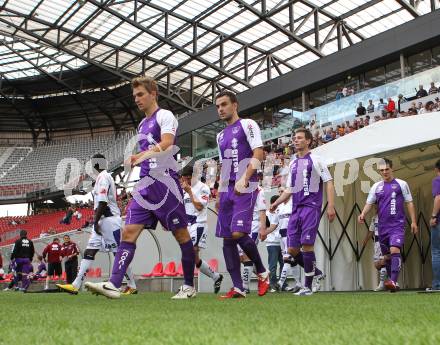 Fussball Regionalliga. SK Austria Klagenfurt gegen SAK. Peter Pucker, Alexander Percher, Thomas Wrienz, Martin Salentinig (Austria). Klagenfurt, am 13.5.2011.
Foto: Kuess
---
pressefotos, pressefotografie, kuess, qs, qspictures, sport, bild, bilder, bilddatenbank