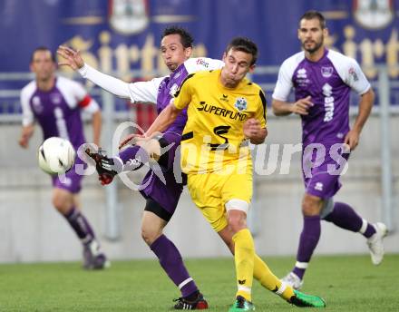 Fussball Regionalliga. SK Austria Klagenfurt gegen Pasching. Matthias Dollinger (Austria), Alexander Fuchshofer (Pasching). Klagenfurt, am 20.5.2011.
Foto: Kuess
---
pressefotos, pressefotografie, kuess, qs, qspictures, sport, bild, bilder, bilddatenbank