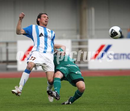 Fussball KFV Cup Finale. VSV gegen Lendorf. Rok Pavlicic (VSV), Martin Nagy  (Lendorf). Villach, amm 25.5.2011.
Foto: Kuess
---
pressefotos, pressefotografie, kuess, qs, qspictures, sport, bild, bilder, bilddatenbank