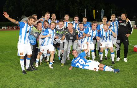 Fussball KFV Cup Finale. VSV gegen Lendorf. Jubel (VSV). Villach, amm 25.5.2011.
Foto: Kuess
---
pressefotos, pressefotografie, kuess, qs, qspictures, sport, bild, bilder, bilddatenbank