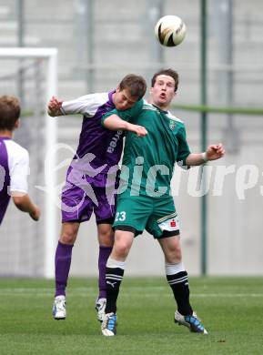 Fussball Regionalliga. SK Austria Klagenfurt gegen Weiz. Mathias Wrienz, (Klagenfurt), Patrick Riegler (Weiz). Klagenfurt, 1.6.2011.
Foto: Kuess
---
pressefotos, pressefotografie, kuess, qs, qspictures, sport, bild, bilder, bilddatenbank