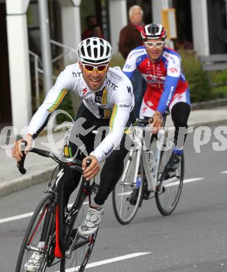 Radsport. Radmarathon. Bernhard Eisel, Marco Haller. Bad Kleinkirchheim, am 28.5.2011.
Foto: Kuess
---
pressefotos, pressefotografie, kuess, qs, qspictures, sport, bild, bilder, bilddatenbank