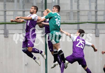 Fussball Regionalliga. SK Austria Klagenfurt gegen Weiz. Oliver Pusztai, Johannes Isopp, Martin Salentinig,  (Klagenfurt), Sasa Mus (Weiz). Klagenfurt, 1.6.2011.
Foto: Kuess
---
pressefotos, pressefotografie, kuess, qs, qspictures, sport, bild, bilder, bilddatenbank