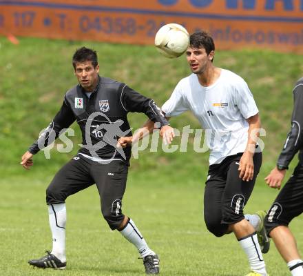 Fussball Bundesliga. Erste Liga. Trainingsbeginn WAC/St. Andrae. Markus Kreut, Mihret Topcagic. St. Andrae, am 13.6.2011.
Foto: Kuess
---
pressefotos, pressefotografie, kuess, qs, qspictures, sport, bild, bilder, bilddatenbank