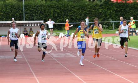 Leichtathletik. Oesterreichischer Cup der Bundeslaender U18. 100 Meter. Markus Dreier, Zeus Pastrana, Martin Kaiser. Villach, am 26.5.2011.
Foto: Kuess
---
pressefotos, pressefotografie, kuess, qs, qspictures, sport, bild, bilder, bilddatenbank