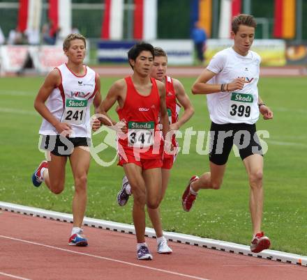 Leichtathletik. Oesterreichischer Cup der Bundeslaender U18. 3000 Meter. Lukas Hassler (Nr. 399). Villach, am 26.5.2011.
Foto: Kuess
---
pressefotos, pressefotografie, kuess, qs, qspictures, sport, bild, bilder, bilddatenbank