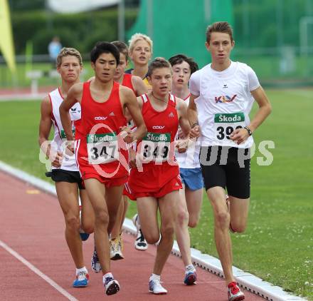 Leichtathletik. Oesterreichischer Cup der Bundeslaender U18. 3000 Meter. Lukas Hassler (Nr. 399). Villach, am 26.5.2011.
Foto: Kuess
---
pressefotos, pressefotografie, kuess, qs, qspictures, sport, bild, bilder, bilddatenbank