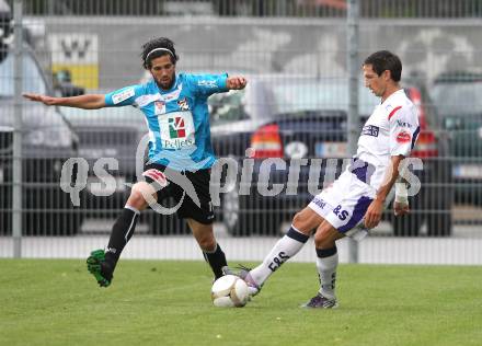 Fussball Testspiel. WAC/ St. AndrÃ¤ gegen SAK. Jacobo (WAC), Thomas Riedl (SAK). Klagenfurt, am 1.7.2011.
Foto: Kuess
---
pressefotos, pressefotografie, kuess, qs, qspictures, sport, bild, bilder, bilddatenbank