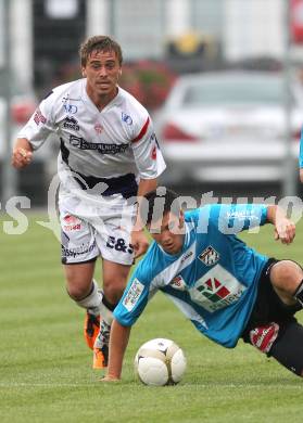 Fussball Testspiel. WAC/ St. AndrÃ¤ gegen SAK. Roland Putsche (WAC), Grega Triplat (SAK). Klagenfurt, am 1.7.2011.
Foto: Kuess
---
pressefotos, pressefotografie, kuess, qs, qspictures, sport, bild, bilder, bilddatenbank