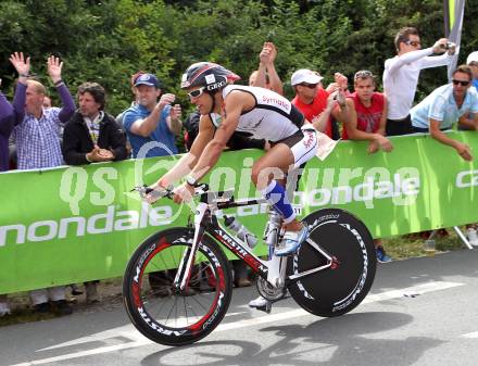 Ironman Austria. Radfahren. Dominik Berger (AUT). KLagenfurt, am 3.7.2011.
Foto: Kuess

---
pressefotos, pressefotografie, kuess, qs, qspictures, sport, bild, bilder, bilddatenbank