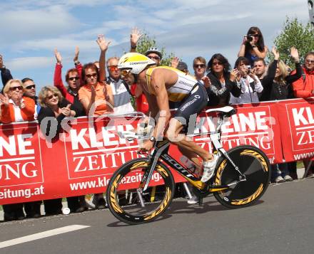 Ironman Austria.  Radfahren. Marino Vanhoenacker (BEL).. KLagenfurt, am 3.7.2011.
Foto: Kuess

---
pressefotos, pressefotografie, kuess, qs, qspictures, sport, bild, bilder, bilddatenbank