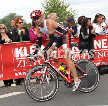 Ironman Austria.  Radfahren. Matjaz Kovac (SLO).. KLagenfurt, am 3.7.2011.
Foto: Kuess

---
pressefotos, pressefotografie, kuess, qs, qspictures, sport, bild, bilder, bilddatenbank