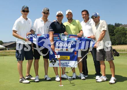 Golfturnier. Marco Wieser, Bernhard Starkbaum, Gerhard Unterluggauer, Peter Floriantschitsch, Markus Kerschbaumer. Seltenheim, am 7.9.2011.
Foto: Kuess 
---
pressefotos, pressefotografie, kuess, qs, qspictures, sport, bild, bilder, bilddatenbank