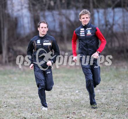 Leichtathletik. Marathon. Roman Weger, Markus Hohenwarter. Villach, 14.3.2011.
Foto: Kuess
---
pressefotos, pressefotografie, kuess, qs, qspictures, sport, bild, bilder, bilddatenbank