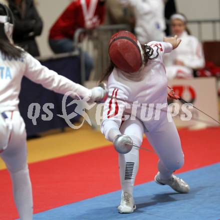 Fechten. Europameisterschaft Kadetten. Oesterreich gegen Italien. Laura Puchacher. Klagenfurt, 4.3.2011.
Foto: Kuess
---
pressefotos, pressefotografie, kuess, qs, qspictures, sport, bild, bilder, bilddatenbank