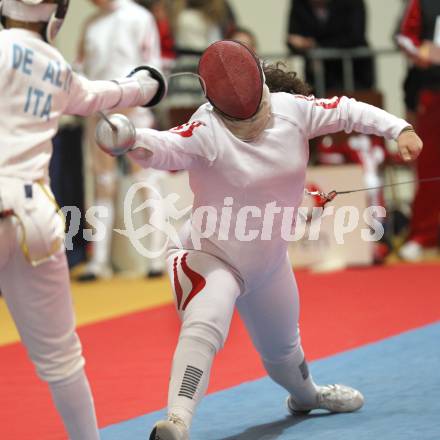 Fechten. Europameisterschaft Kadetten. Oesterreich gegen Italien. Laura Puchacher. Klagenfurt, 4.3.2011.
Foto: Kuess
---
pressefotos, pressefotografie, kuess, qs, qspictures, sport, bild, bilder, bilddatenbank