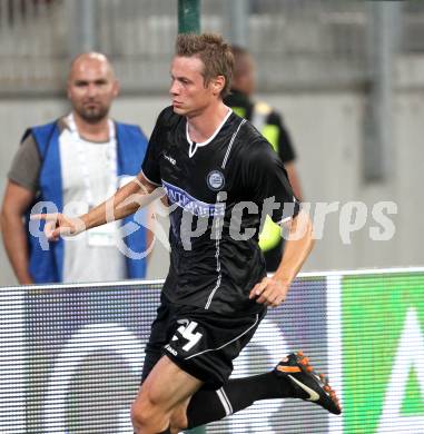 Fussball. UEFA Champions League. SK Sturm Graz gegen Videoton. Torjubel Roman Kienast (Graz). Klagenfurt, am 13.7.2011.
Foto: Kuess

---
pressefotos, pressefotografie, kuess, qs, qspictures, sport, bild, bilder, bilddatenbank