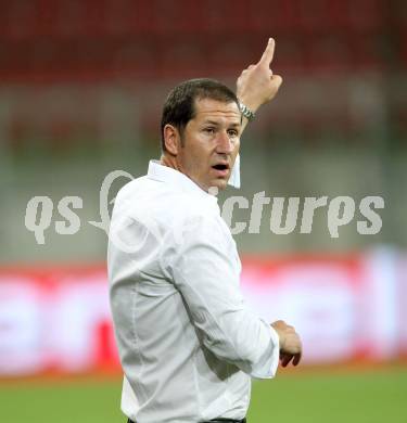 Fussball. UEFA Champions League. SK Sturm Graz gegen Videoton. Trainer Franco Foda (Graz). Klagenfurt, am 13.7.2011.
Foto: Kuess

---
pressefotos, pressefotografie, kuess, qs, qspictures, sport, bild, bilder, bilddatenbank