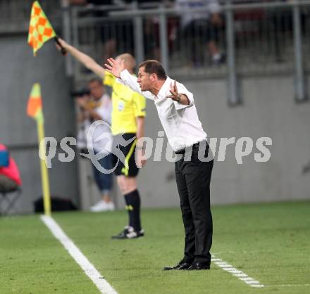 Fussball. UEFA Champions League. SK Sturm Graz gegen Videoton. Trainer Franco Foda (Graz). Klagenfurt, am 13.7.2011.
Foto: Kuess

---
pressefotos, pressefotografie, kuess, qs, qspictures, sport, bild, bilder, bilddatenbank