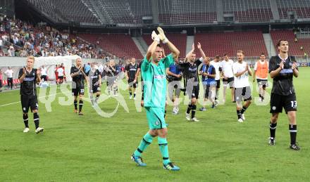 Fussball. UEFA Champions League. SK Sturm Graz gegen Videoton. Jubel Graz. Klagenfurt, am 13.7.2011.
Foto: Kuess

---
pressefotos, pressefotografie, kuess, qs, qspictures, sport, bild, bilder, bilddatenbank