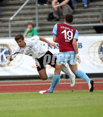 Fussball Bundesliga. Erste Liga. WAC/St. Andrae gegen BW Linz. Gernot Suppan, (WAC/St.Andrae), Manuel Hartl (BW Linz). Wolfsberg, 22.7.2011
Foto: Kuess

---
pressefotos, pressefotografie, kuess, qs, qspictures, sport, bild, bilder, bilddatenbank