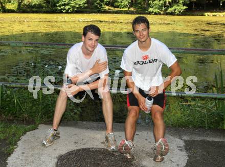 Eishockey. KAC.Sommertraining.  Training. Paul Schellander, Herburger Raphael. Klagenfurt, 8.7.2011.
Foto: Kuess
---
pressefotos, pressefotografie, kuess, qs, qspictures, sport, bild, bilder, bilddatenbank