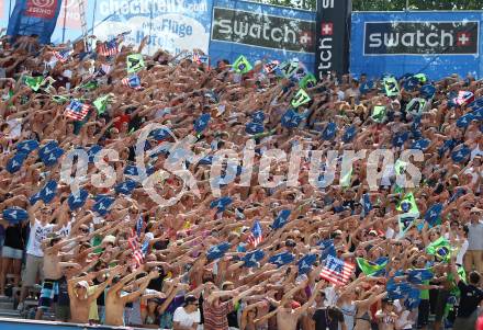 Beachvolleyball Grand Slam.  Fans. Klagenfurt, 7.8.2011
Foto: Kuess

---
pressefotos, pressefotografie, kuess, qs, qspictures, sport, bild, bilder, bilddatenbank