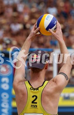 Beachvolleyball Grand Slam.  Jonas Reckermann (GER). Klagenfurt, 7.8.2011
Foto: Kuess

---
pressefotos, pressefotografie, kuess, qs, qspictures, sport, bild, bilder, bilddatenbank