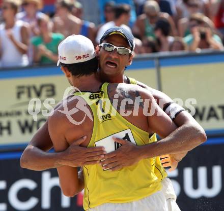 Beachvolleyball Grand Slam.  COSTA SANTOS Ricardo, Pedro Cunha (BRA). Klagenfurt, 7.8.2011
Foto: Kuess

---
pressefotos, pressefotografie, kuess, qs, qspictures, sport, bild, bilder, bilddatenbank