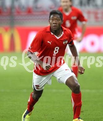 Fussball Laenderspiel Oesterreich gegen Slowakei.  David Alaba (Oesterreich).. Klagenfurt, 10.8.2011.
Foto: Kuess

---
pressefotos, pressefotografie, kuess, qs, qspictures, sport, bild, bilder, bilddatenbank