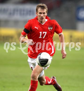 Fussball Laenderspiel Oesterreich gegen Slowakei. Florian Klein (Oesterreich). Klagenfurt, 10.8.2011.
Foto: Kuess

---
pressefotos, pressefotografie, kuess, qs, qspictures, sport, bild, bilder, bilddatenbank