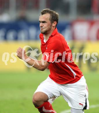 Fussball Laenderspiel Oesterreich gegen Slowakei. Erwin Hoffer (Oesterreich). Klagenfurt, 10.8.2011.
Foto: Kuess

---
pressefotos, pressefotografie, kuess, qs, qspictures, sport, bild, bilder, bilddatenbank