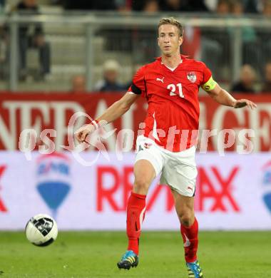 Fussball Laenderspiel Oesterreich gegen Slowakei. Marc Janko (Oesterreich). Klagenfurt, 10.8.2011.
Foto: Kuess

---
pressefotos, pressefotografie, kuess, qs, qspictures, sport, bild, bilder, bilddatenbank