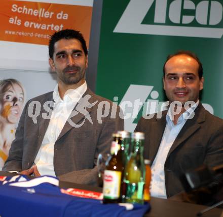 EBEL. Eishockey Bundesliga. Pressekonferenz VSV. Gert Prohaska, Stefan Widitsch.  Villach, am 11.8.2011.
Foto: Kuess
---
pressefotos, pressefotografie, kuess, qs, qspictures, sport, bild, bilder, bilddatenbank