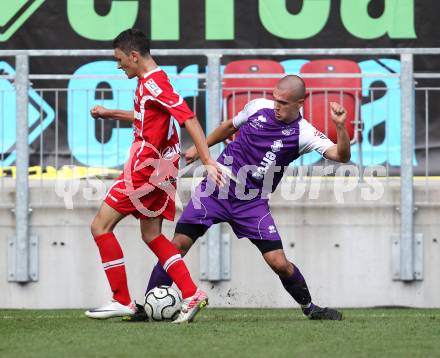 Fussball Regionalliga. SK Austria Klagenfurt gegen Vorwaerts Steyr. Stefan  Korepp (Klagenfurt). Klagenfurt, am 12.8.2011.
Foto: Kuess
---
pressefotos, pressefotografie, kuess, qs, qspictures, sport, bild, bilder, bilddatenbank