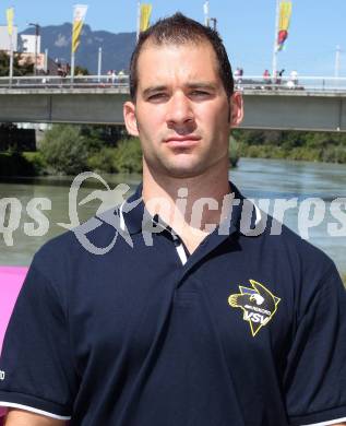 EBEL. Eishockey Bundesliga. Pressekonferenz VSV. Pierre Luc Sleigher.  Villach, am 11.8.2011.
Foto: Kuess
---
pressefotos, pressefotografie, kuess, qs, qspictures, sport, bild, bilder, bilddatenbank