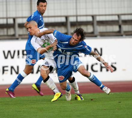 Fussball Regionalliga. VSV gegen Sturm Graz Amateure. Rok Pavlicic, (VSV), Marco Foda (Graz). Villach, 20.8.2011.
Foto: Kuess
---
pressefotos, pressefotografie, kuess, qs, qspictures, sport, bild, bilder, bilddatenbank