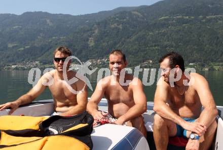 Eishockey. VSV.  KUZNIK Greg,  MITCHELL Kevin, RAZINGAR Tomaz. Ossiacher See, 22.8.2011.
Foto: Kuess
---
pressefotos, pressefotografie, kuess, qs, qspictures, sport, bild, bilder, bilddatenbank