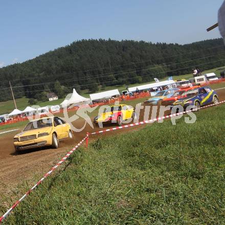 Autocross Staatsmeisterschaftslauf.  Daniel Ebner (NOE), Walter Marcher (K), Klaus Demuth (K). Meiselding, 21.8.2011
Foto: Kuess

---
pressefotos, pressefotografie, kuess, qs, qspictures, sport, bild, bilder, bilddatenbank