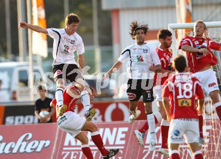 Fussball Bundesliga. Erste Liga. WAC/St. Andrae gegen SKN St. Poelten.  Christian Falk, Jacobo (WAC/St.Andrae),  Manuel Roedl (Vienna). Wolfsberg, 26.8.2011
Foto: Kuess

---
pressefotos, pressefotografie, kuess, qs, qspictures, sport, bild, bilder, bilddatenbank